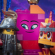 MetalBeard, Queen Watevra Wa’Nabi. and Ultrakatty share a moment in The Lego Movie 2.